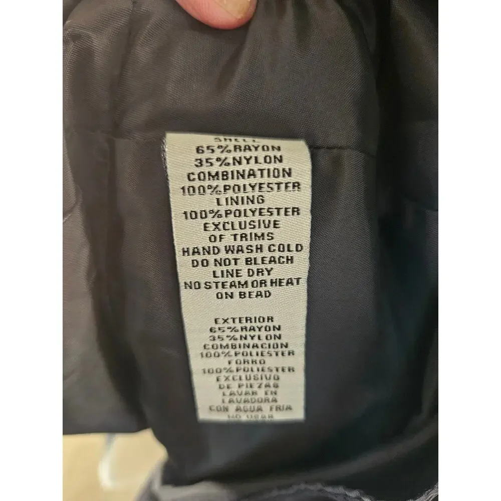 Eliza J Sz 4P Red/Blk Floral Dress Beaded Collar Lace Fit and Flare - Picture 11 of 13